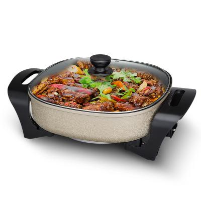 China Household Amazon Hot Selling Universal Korean Style 3 In 1 Set Pot Electric Frying Pan For Kitchen Appliance for sale