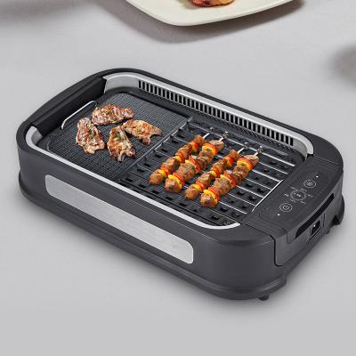 China Indoor Smokeless Factory Wholesale Korean Electric Household Appliance Barbecue Mold With Non-stick Grilling Pan for sale