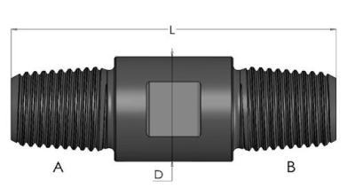 China High Fatigue Strength DTH Drilling Tools DTH Sub Male-Male , Downhole Drilling Tools for sale