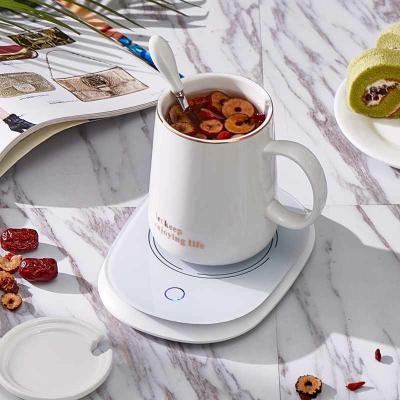 China Household Cup Coaster Set Desktop 55 Degree Coffee Heater Base Celsius Heating Electric Cup Thermostat for sale