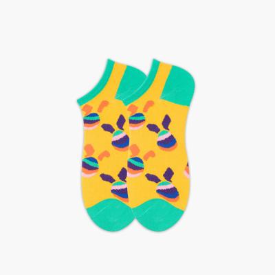 China Wholesale AIDU Summer Non Slip Cotton Ankle Socks Fashion Antibacterial Happy Korean Cute Colorful Socks For Women for sale