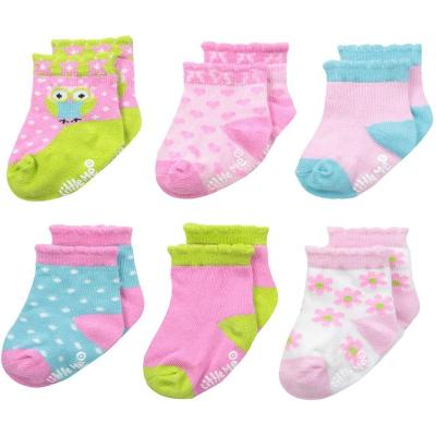 China Wholesale Antibacterial Custom Design Kids Baby Cartoon Animals Cute Cotton Socks Newborn Grip Toddler Softness Socks for sale