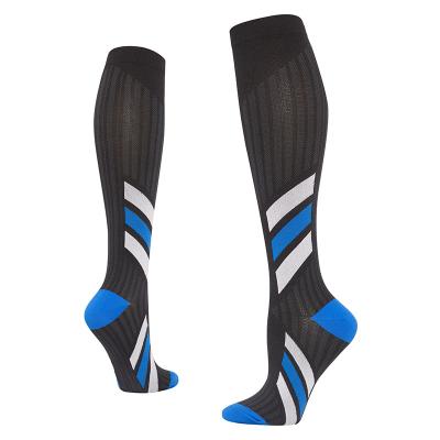 China Breathable Wholesale Custom Gym Thigh High Knit Sport Socks Logo for sale