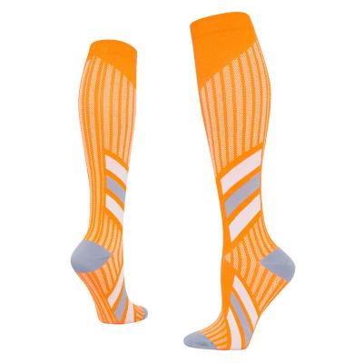 China Breathable Men Knit Long Compression Socks Sport Customize for sale