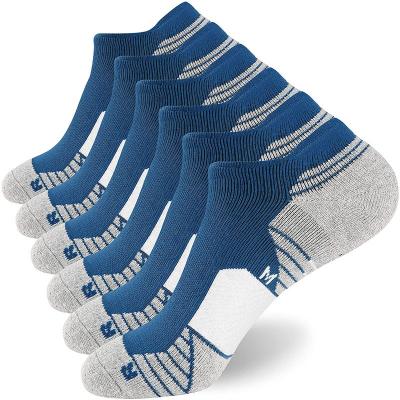 China AIDU Antibacterial High Quality Men's Custom Team Cushioned Athletic Socks Ankle Sports Performance Socks Running for sale