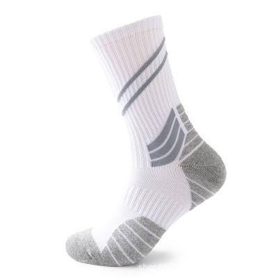 China Outdoor Breathable Autumn And Winter Thicken Cotton Terry Running Sports Socks for sale