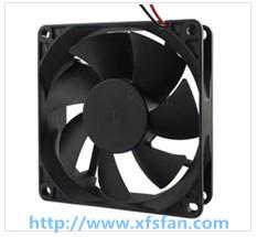 China 80*80*20mm 12V/24V DC Black Plastic Brushless Cooling Fan DC8020 for sale