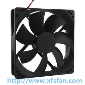 China Plastic Blades Duall Ball Bearing DC Cooling Fan DC12025 for Textile Manchine for sale