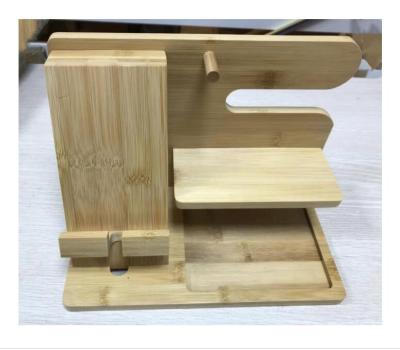 China Bamboo Bamboo Mobile Phone Stands,Wooden Phone Docking Station Ash Key HolderWacth Stand Key Holder for sale