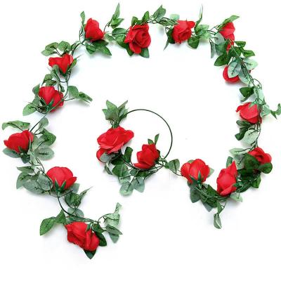 China Artificial flower for dec Hot selling artificial roses Exquisite rose vines are used for wedding home decoration for sale