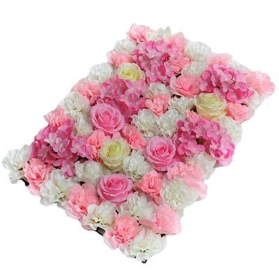 China Artificial flower for dec Wedding Decorative Flower Row Artificial Flower Row Indoor Colorful Artificial Wedding Flower Wall for sale