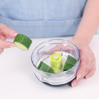 China Wholesaler Stainless Steel Green High Quality Quick Cutter Zucchini Kitchen Tableware Wholesaler Manually for sale