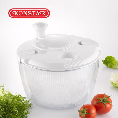 China OEM / ODM Supplier Sustainable Plastic Easy Salad Spinner Handheld Household Dry for sale