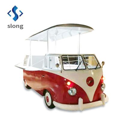 China Cost Performance Vending Ice Cream Kiosk Dessert Dining Cart Fast Mobile Food Truck Electric Food Car for sale