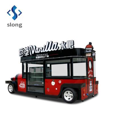 China Old-fashioned electric kitchen restaurant ice cream vegetable processing factory hot dog mobile dining car for sale