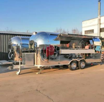 China Custom Vegetable Processing Plant Factory USA Standard Authorized Fast Food Truck Mobile Airflow Food Trailer For Sale for sale