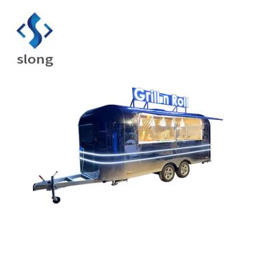 China Vegetable Processing Plant CE Certified Custom Airflow Food Trailer For Cooking Equipment for sale