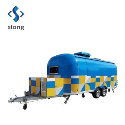 China High Quality Multifunctional Vegetable Processing Plant Factory Outlet Stainless Steel Airstream Food Trailer for sale