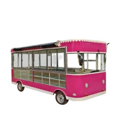 China Van Su Long Burger Van Van Su Long Food Car Small Mobile Kiosk Fiberglass Dining Car Fast Food Cart Snack Car for sale