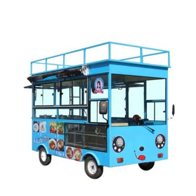 China Restaurant Car Mobile Food Van 2021 Food Truck For Sale Widely Used Food Trucks Electric Dining Car for sale