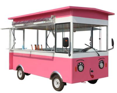 China 4 wheel electric mobile food truck truck electric fast food truck hot dog truck with CE certification for sale