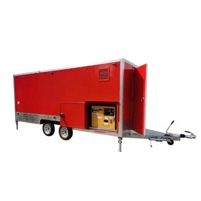 China Cannery Factory Outdoor Fast Food Trailer USA Standard Mobile Food Cart With Workbench Discount for sale