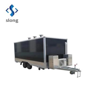 China Vegetable processing plant food sold in mobile food caravan fast food trailer for sale