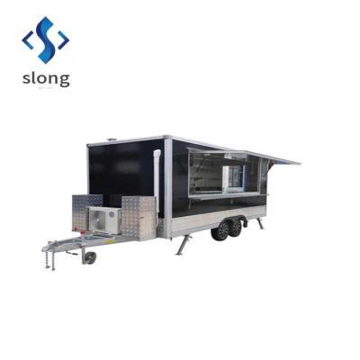 China Vegetable processing plant selling American food truck mobile hot dog ice cream food trailer for sale