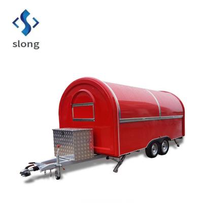 China Optional Food Tools Food Concession Trailer Food Trailer Maker Curved Car Round Car for sale