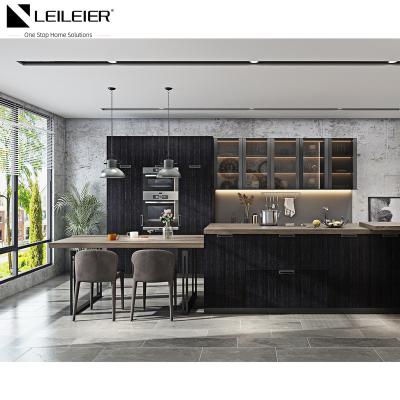 China LEILEIER latest modern design small kitchen cabinet set with sink kitchen cabinets turkey for sale