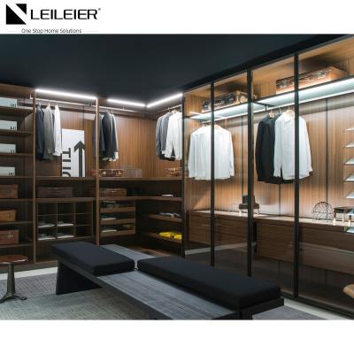 China LEILEIER New custom almirah wardrobe cabinet handles walk in closet wardrobe for sale