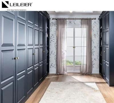 China LEILEIER modern luxury closet design bedroom wardrobes wooden clothes wardrobe cabinet closet for sale