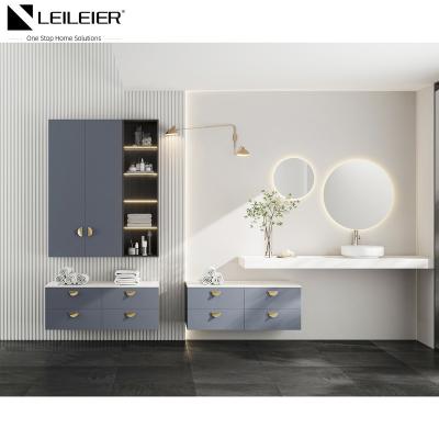 China LEILEIER New design bathroom vanity with sink bathroom vanity cabinet for sale