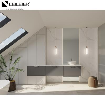 China LEILEIER Custom Cheap bathroom cabinets and vanities bathroom vanity set for sale