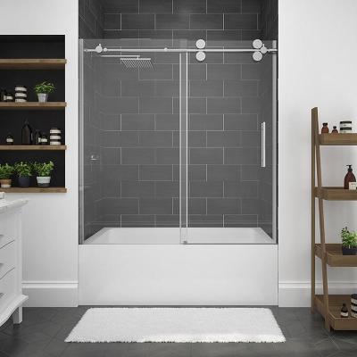 China Factory Supply Shower Door Glass Room Door Hotel Slide Door for sale