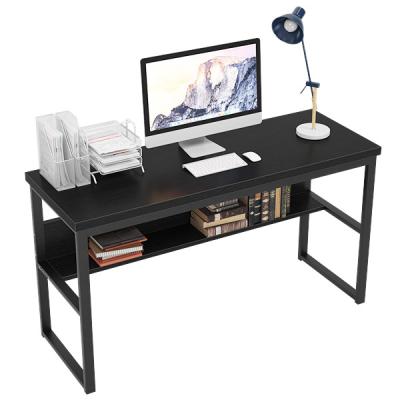 China 55inches Computer Desk with Shelves Bookshelf, Simple Study Desk Writing Table Workstation Modern Office Desk en venta