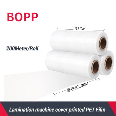 China Beverage 33cm Width DTF B UV Adhesive Film Cover Printed DTF A Film Roll To Roll Lamination Machine Using 50M/200meter Per Roll for sale