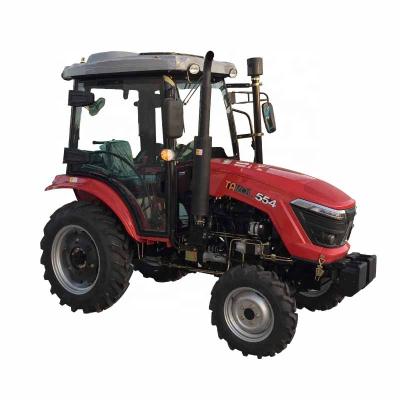 China Farms Equipment Farm Tractor 4x4 55hp 4wd Wheel Farm Tractor With Cabin for sale