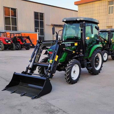 China Farms Front End Loader 50hp Cabin Farm Tractor With Front End Loader For Sale for sale