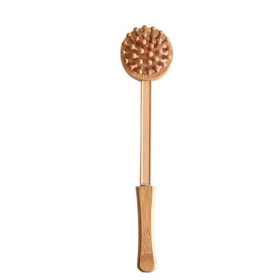 China Durable Back Bamboo Health Massage Stick Meridian Hammer Wooden Back Shoulder and Neck Massage Infrared Hammer for sale