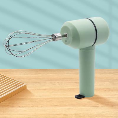 China White Handheld 20W Electric Rechargeable Egg Beater With 3 Speed Adjustment Te koop