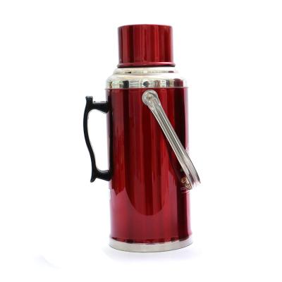 China 2019 Promotion 3.2L Viable Red Stainless Tea And Water Thermos Bottle Vacuum Flask for sale