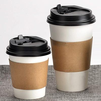 China Cheap Price Disposable China Custom Printed Disposable Paper Coffee Cups Holder For Hot Drinks for sale