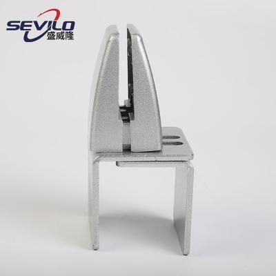 China Anti-Corrosion Hardware Accessories Aluminum Alloy Desktop Fixing Screen Partition Clamp For Table Desk Glass for sale