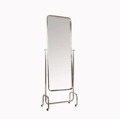 China Convertible Nordic Design, Fashion Body Removable Vertical Dress Mirror Stainless Steel for sale