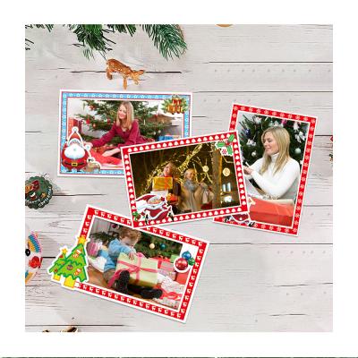 China Attract to Ferrous Metal Surface Magnetic Photo Frame Customized Magnetic Decorative Photo Frame Christmas Magnet Picture Photo Frame for sale