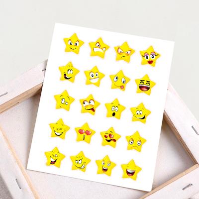 China Custom Waterproof Removable Removable Planner Album Laptop Cute Emoji Vinyl Sticker for sale