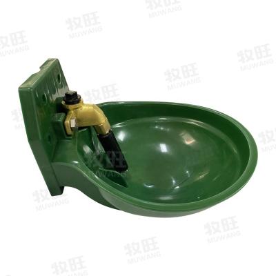 China Durable Plastic 5L Animal Water Drinking Bowl With Copper Valve , Sheep Cattle Horse Drinking Bowl for sale