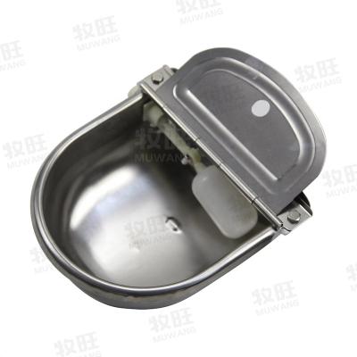 China Hot Selling Plastic Cattle Field Valve Stainless Steel Water Feed Bowl Bowl For Cow Dog Horse for sale