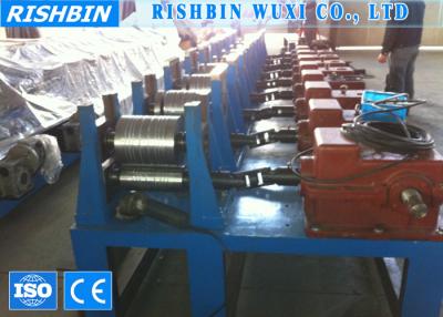 China Structural Steel Metal Roll Forming Machinery Post Cutting With Cut Off Saw for sale